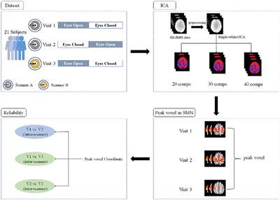 Test-retest reliability of peak location in the sensorimotor network of resting state fMRI for potential rTMS targets